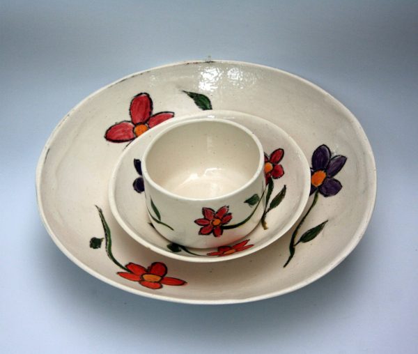 vajilla flores